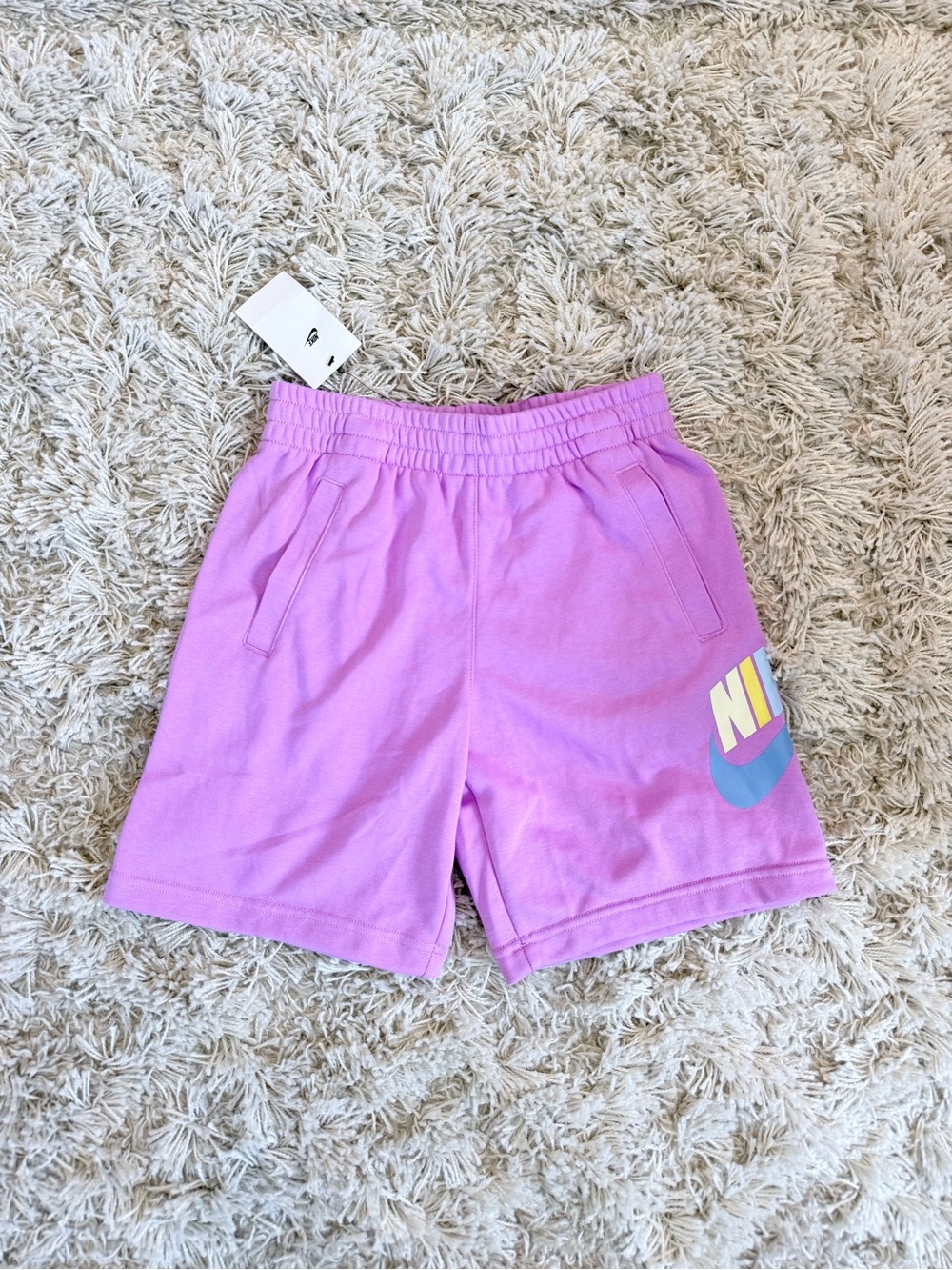 Nike Purple Graphic Sweat Shorts